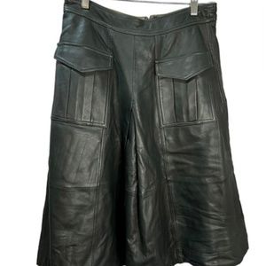 Banana Republic Heritage Collection Leather Midi Skirt Size 6